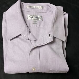 Paul Fredrick impeccable dobby, cotton‎ dress shirt 16 1/2 34